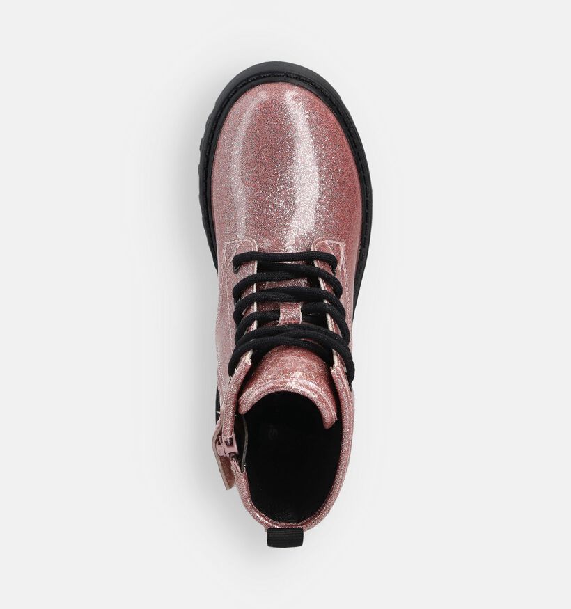 Geox Casey Roze Veterboots voor meisjes (360348) - geschikt voor steunzolen