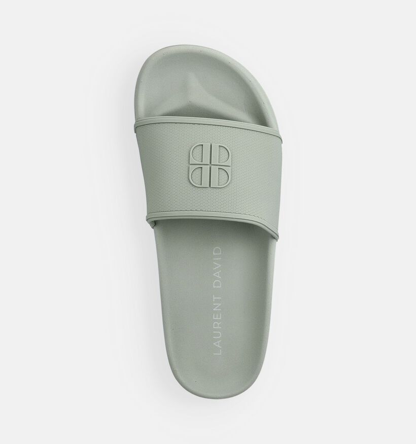 Laurent David Claquettes en Pastel Vert pour femmes (374251)