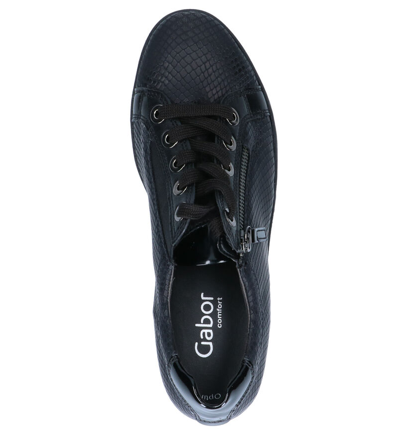 Gabor OptiFit Chaussures basses en Noir en cuir (260233)