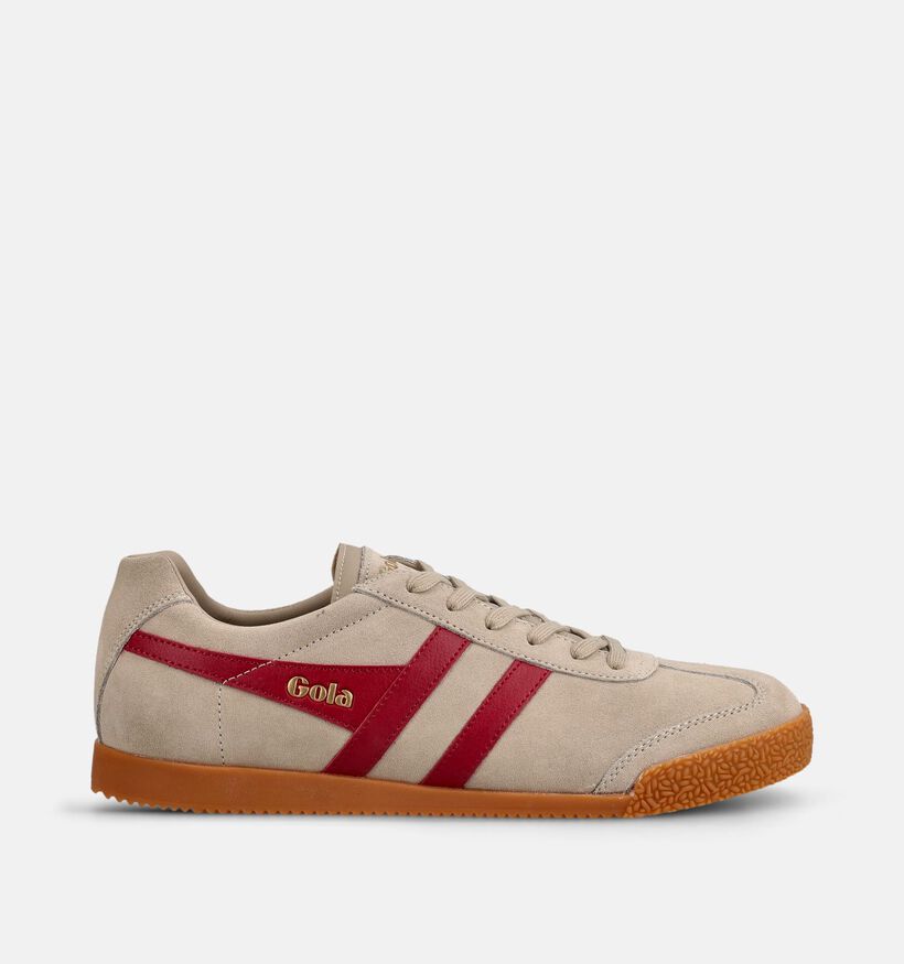 Gola Harrier Taupe Veterschoenen voor heren (368590) - geschikt voor steunzolen
