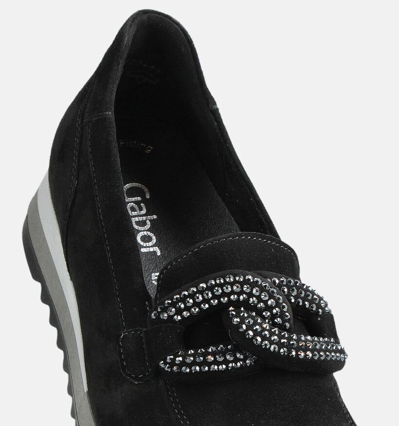 Gabor Chaussures à enfiler en Noir pour femmes (360288) - pour semelles orthopédiques