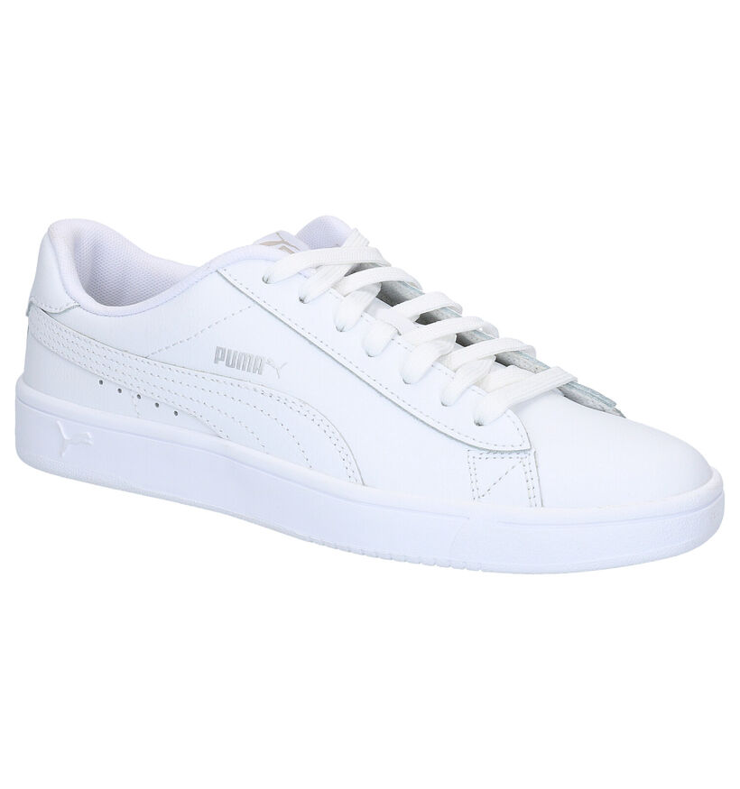 Puma Court Breaker Witte Sneakers in leer (265748)