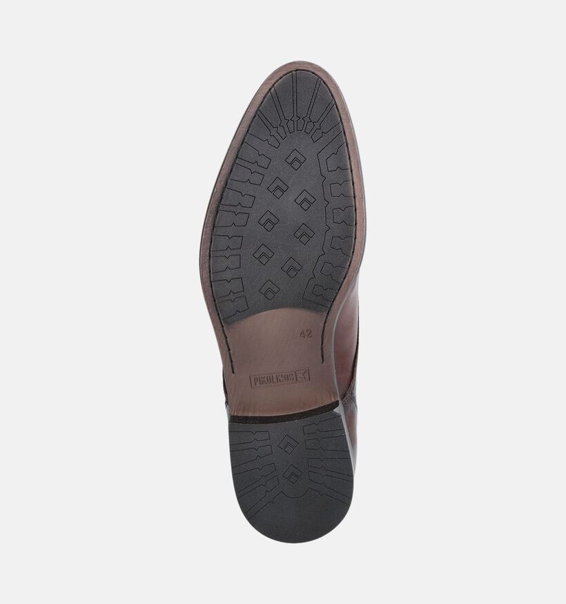 Pikolinos Donkerbruine Geklede Veterschoenen voor heren (387870) - geschikt voor steunzolen