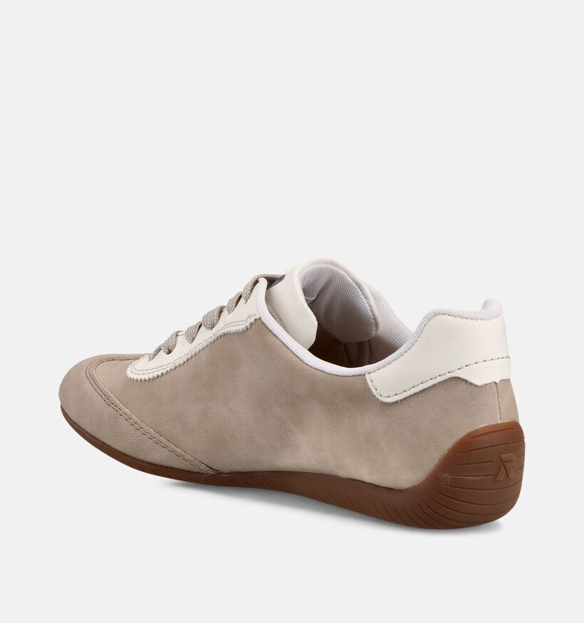 Rieker Beige Sneakers voor dames (370444) - geschikt voor steunzolen