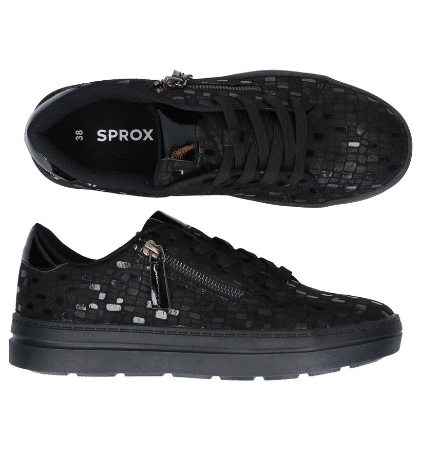 Sprox Baskets casual en Noir en simili cuir (288450)