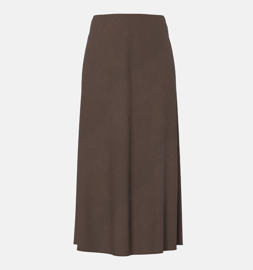 Pieces Franan Ankle Skirt Donkerbruine Rok voor dames (374930)