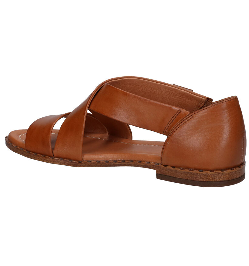 Pikolinos Algar Oranje Sandalen in leer (289249)