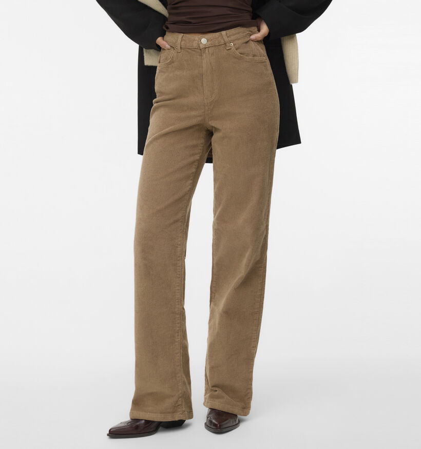 Vero Moda Tessa Corduroy Lichtbruine Broek L30 voor dames (364543)