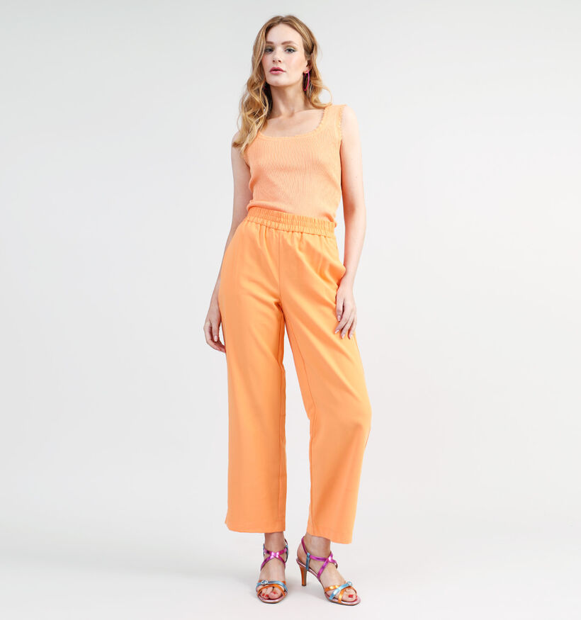 Vero Moda Carmen Pantalon large en Orange L30 pour femmes (323867)