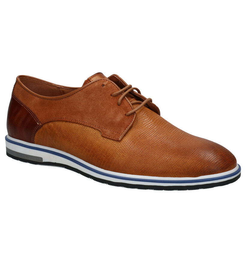 Cycleur de Luxe Plus Chaussures habillées en Bleu en cuir (272398)