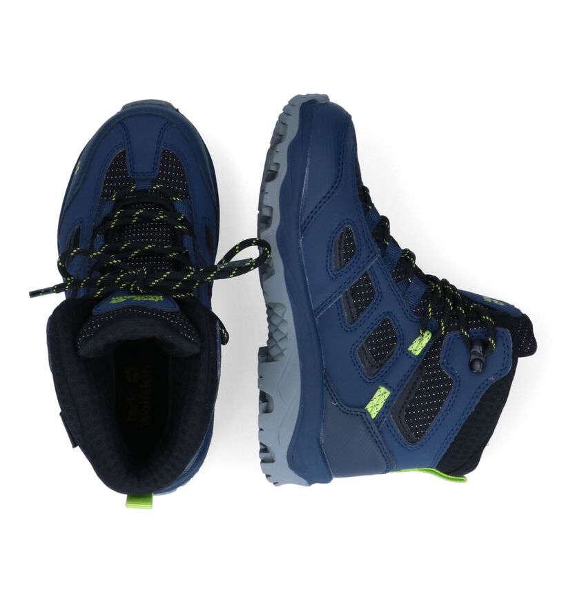 Jack Wolfskin Vojo Texapore Chaussures de marche en Bleu pour garçons (307741) - pour semelles orthopédiques