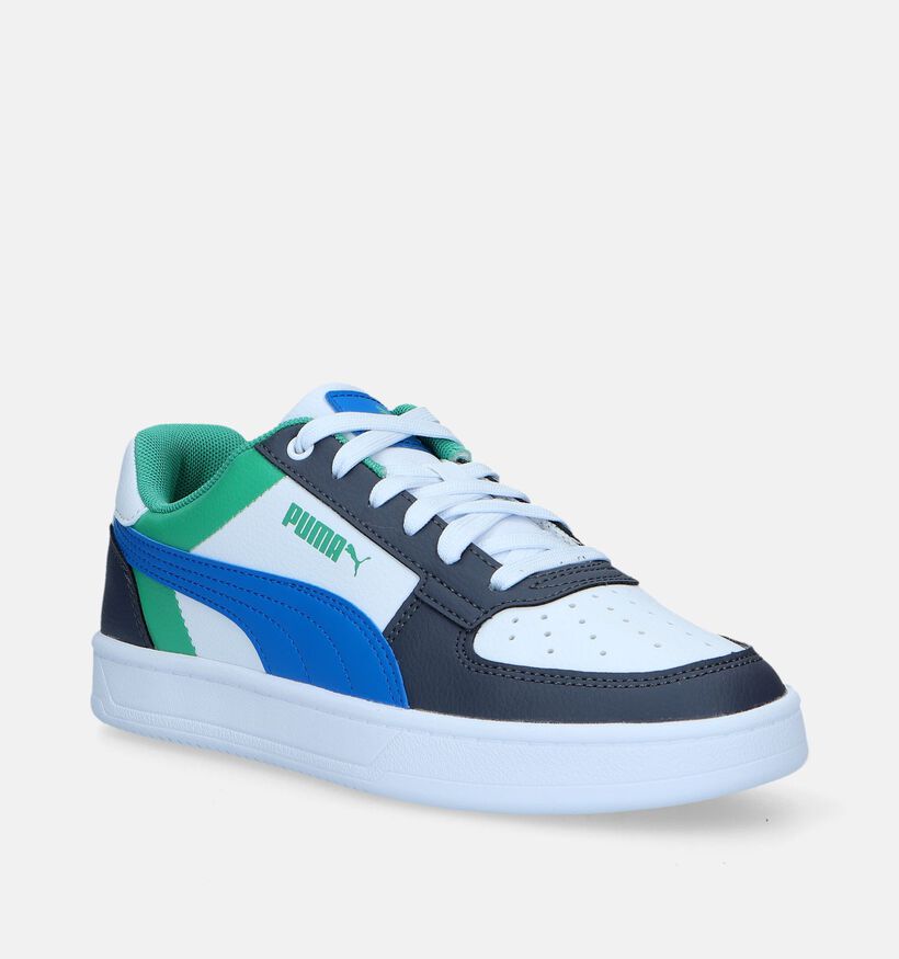 Puma Caven 2.0 Block Blauwe Sneakers voor jongens, meisjes (343142) - geschikt voor steunzolen