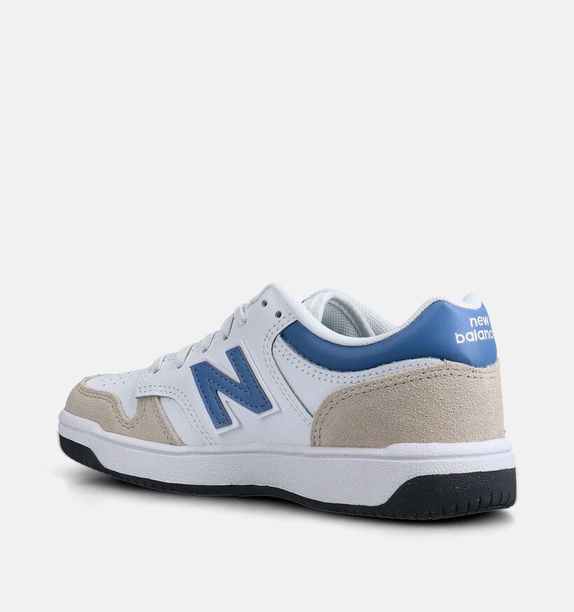 New Balance Baskets basses en Blanc pour gar&ccedil;ons, filles (366234) - pour semelles orthop&eacute;diques