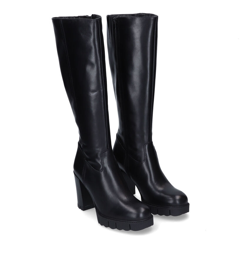 Tamaris Bottes hautes en Noir en cuir (315401)