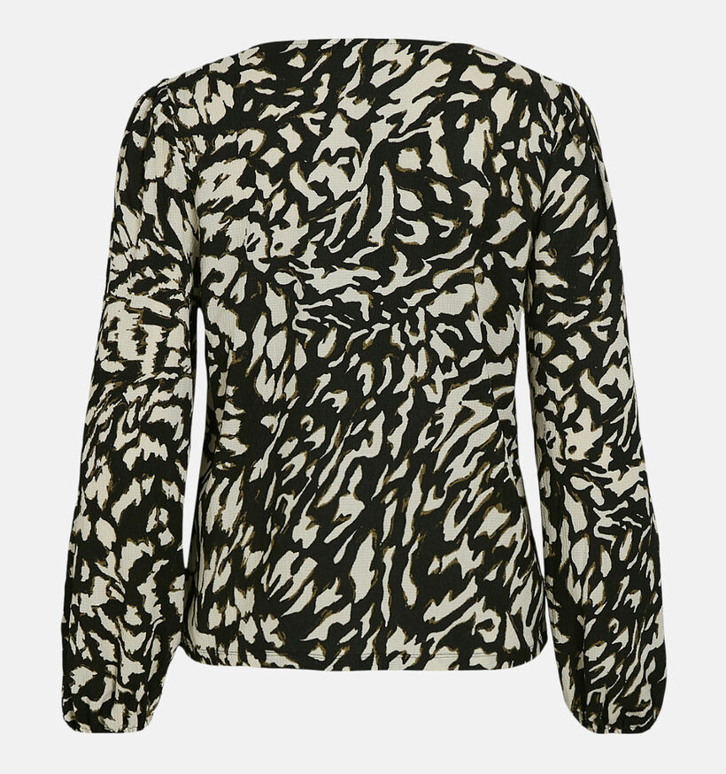 Vila Laya Zwarte Blouse met V-hals voor dames (346100)
