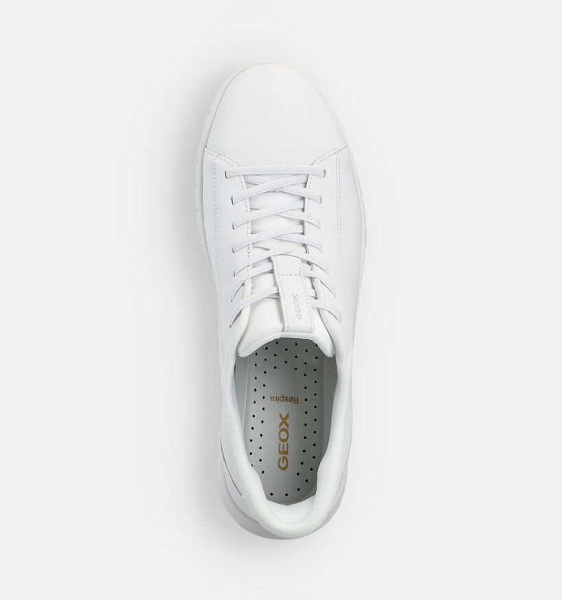 Geox Chaussures à lacets en Blanc pour hommes (370524) - pour semelles orthopédiques