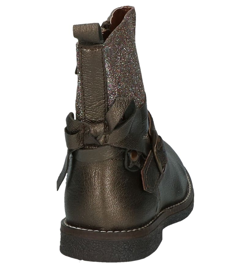 Milo & Mila Bottes basses en Bronze en cuir (200461)