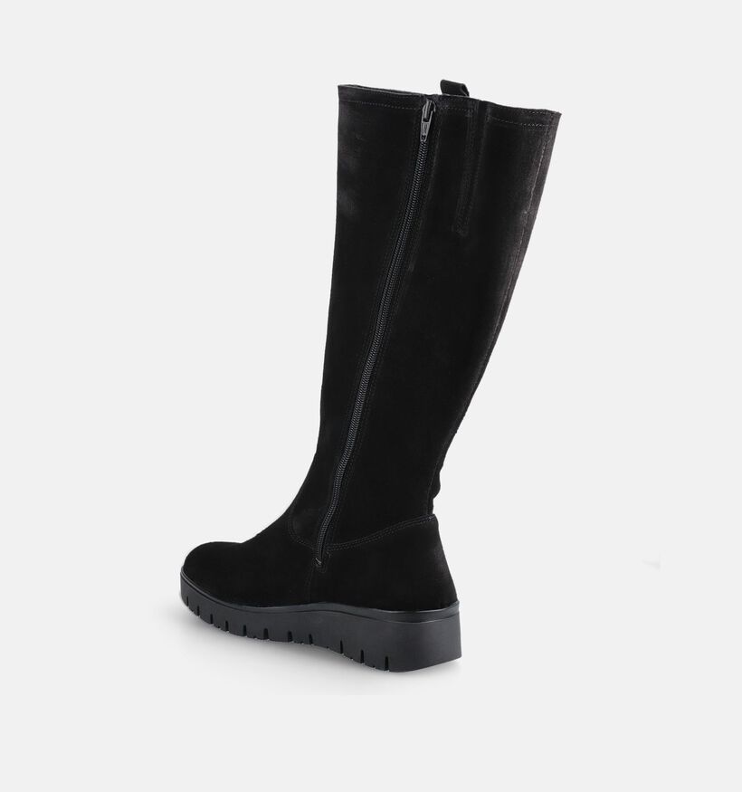 Solemade Koa Bottes hautes en Noir pour femmes (380004) - pour semelles orthop&eacute;diques