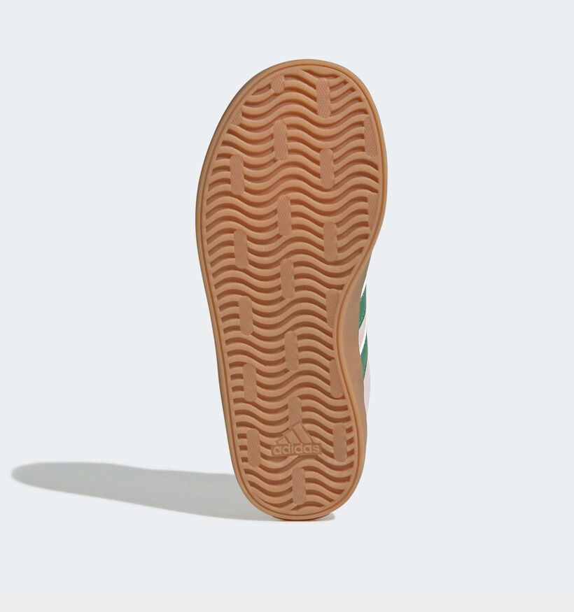 adidas VL Court 3.0 Roze/Groene Sneakers voor meisjes (372717) - geschikt voor steunzolen