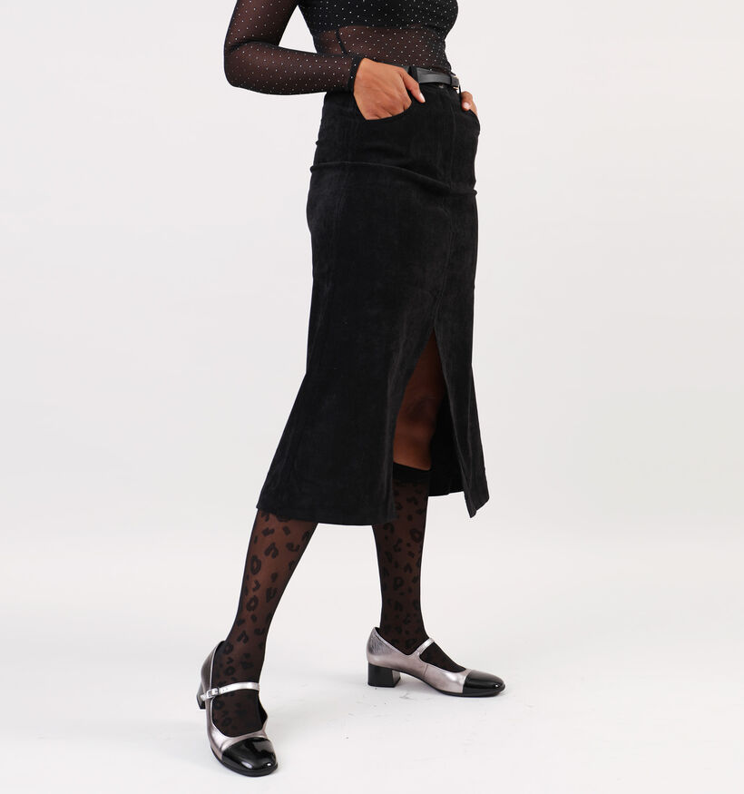Vero Moda Roma Zwarte Lange rok met split voor dames (349049)