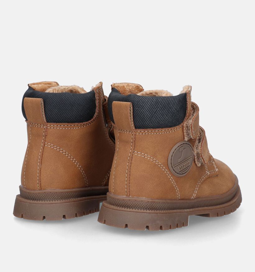 SJ Cognac Bottines voor jongens, meisjes (329495) - geschikt voor steunzolen