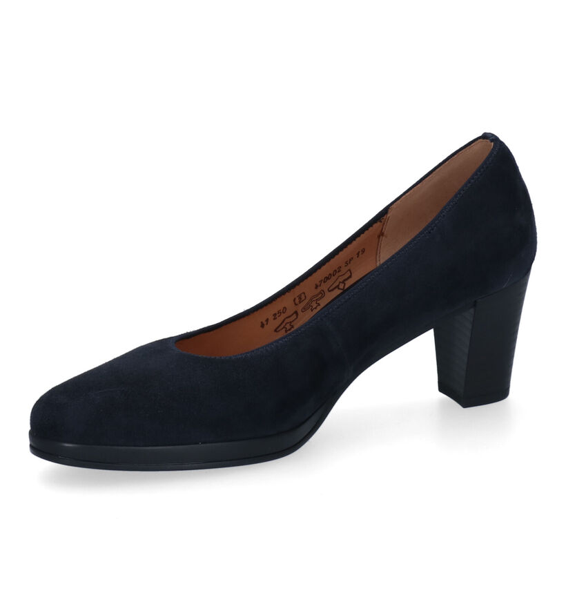 Gabor Blauwe Pumps in daim (310558)