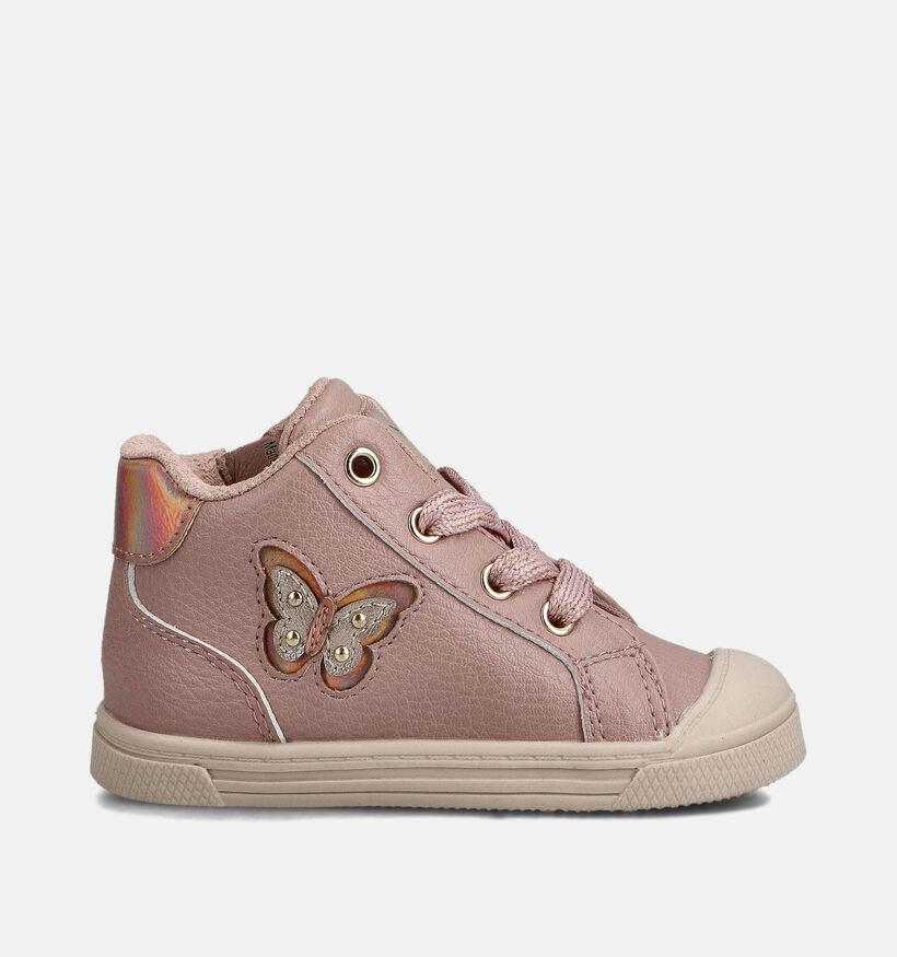 Milo & Mila Roze Veterboots voor meisjes (362937) - geschikt voor steunzolen