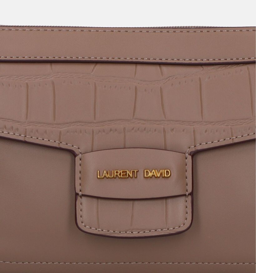 Laurent David Croco Taupe Crossbody Tas voor dames (333643)