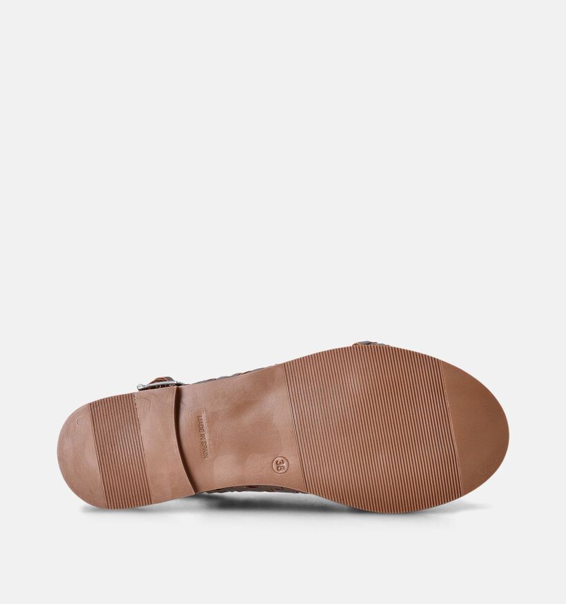 Oh My Sandals Gouden Gevlochten sandalen voor dames (356201)