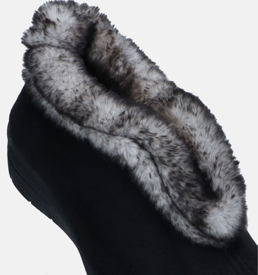 Comfort Plus Pantoufles fermées en Noir pour femmes (292885)