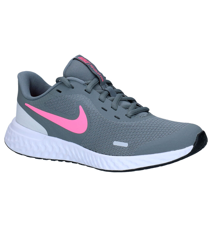 Nike Revolution 5 Roze Sneakers in stof (283831)