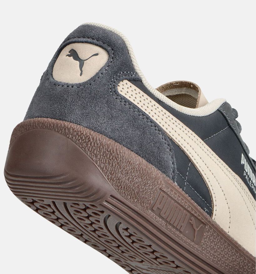 Puma Palermo Tongue Baskets en Gris pour hommes (359105) - pour semelles orthopédiques