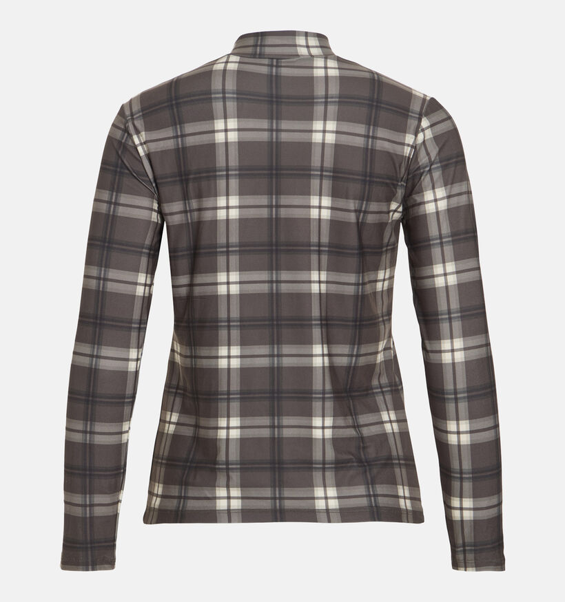 Vila Leoa High Neck Bruine T-shirt met Lange Mouwen voor dames (379761)