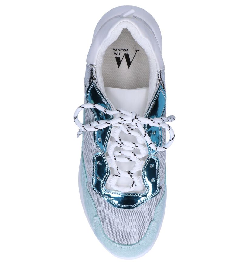 Blauwe Geklede Sneakers Vanessa Wu , , pdp