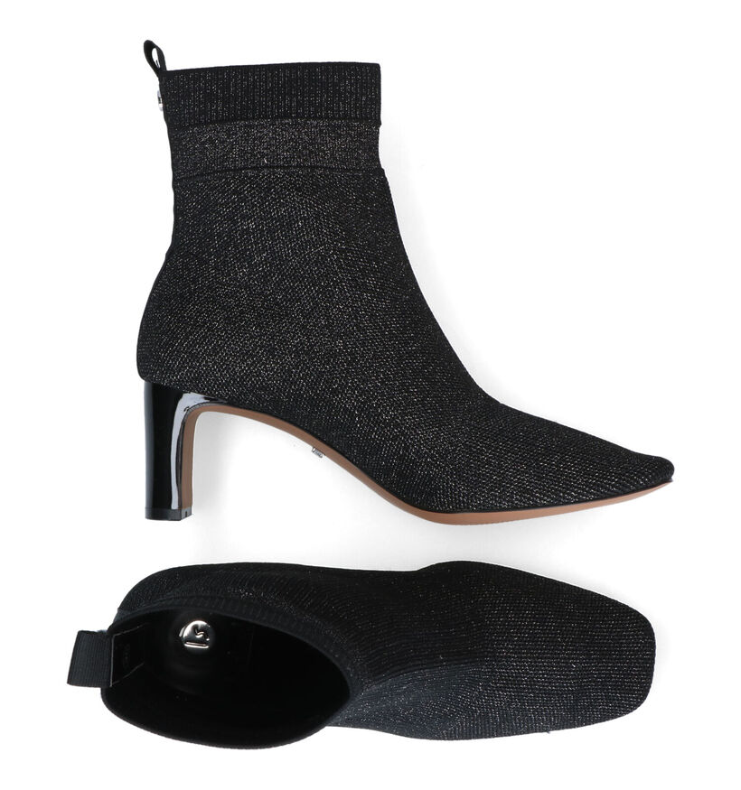 La Strada Bottines à talons en Noir en textile (316779)