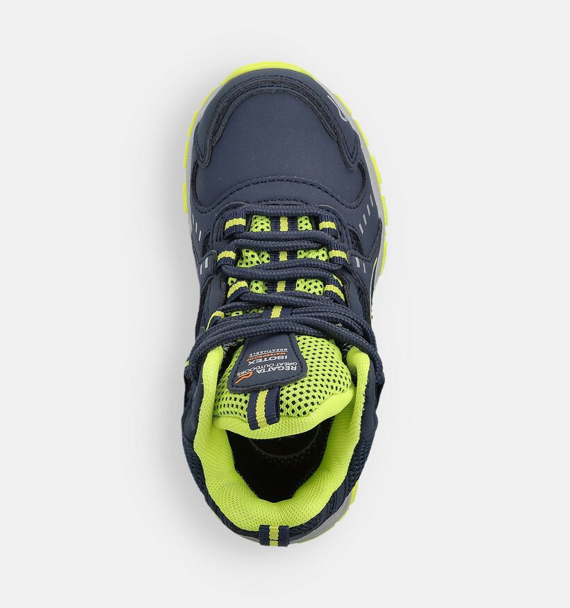 Regatta Vendeavour Boot Blauwe/Gele Wandelschoenen voor jongens, meisjes (362707) - geschikt voor steunzolen