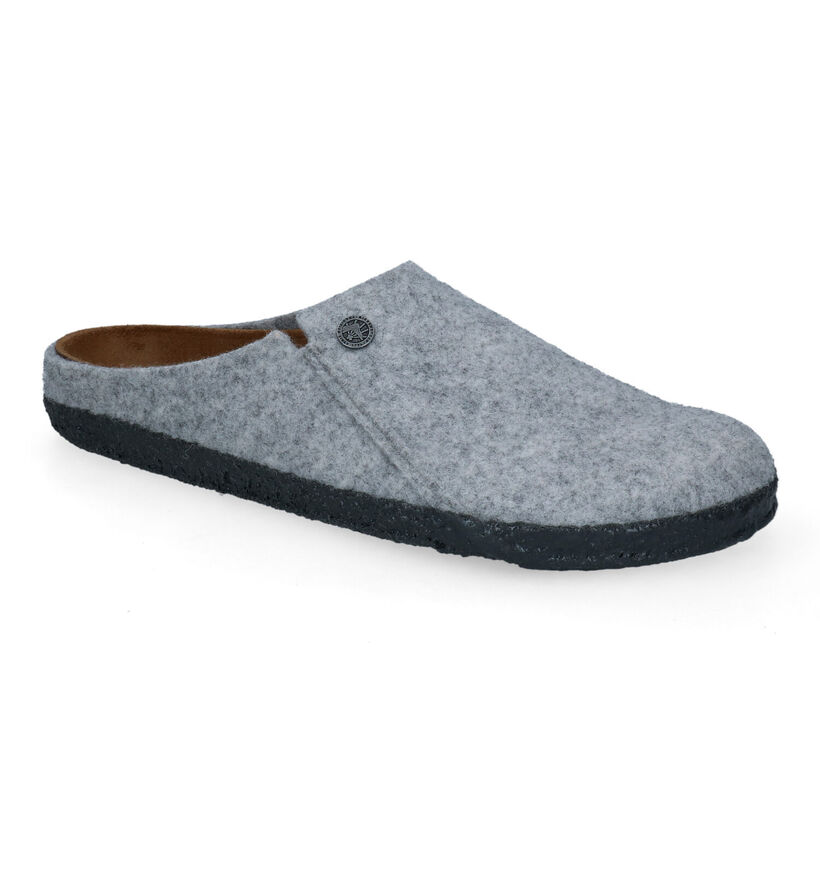 Birkenstock Zermatt Pantoufles en Brun en laine (313699)
