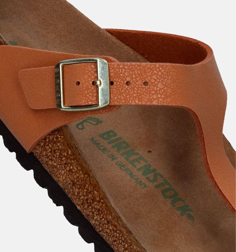 Birkenstock Gizeh Birko-Flor Bruine Teenslippers voor dames (339552)