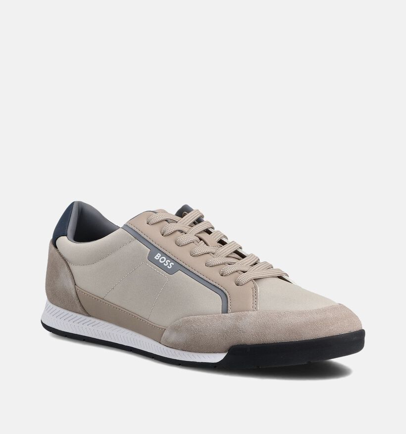 BOSS Beige Veterschoenen voor heren (359090) - geschikt voor steunzolen