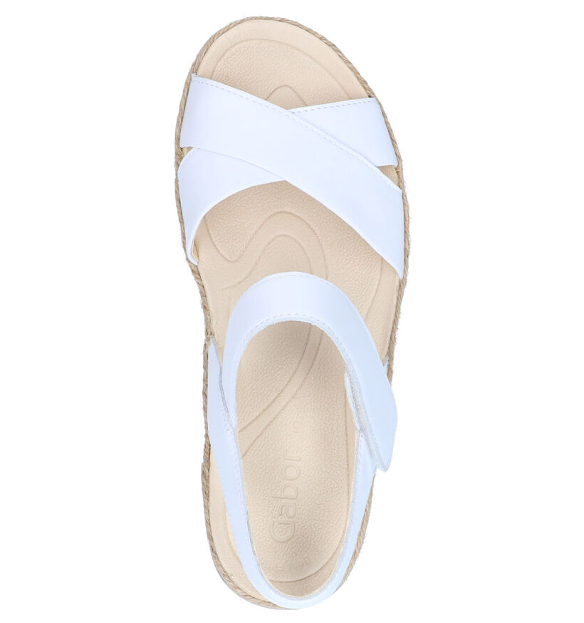 Gabor Best Fitting Witte Sandalen in leer (271620)