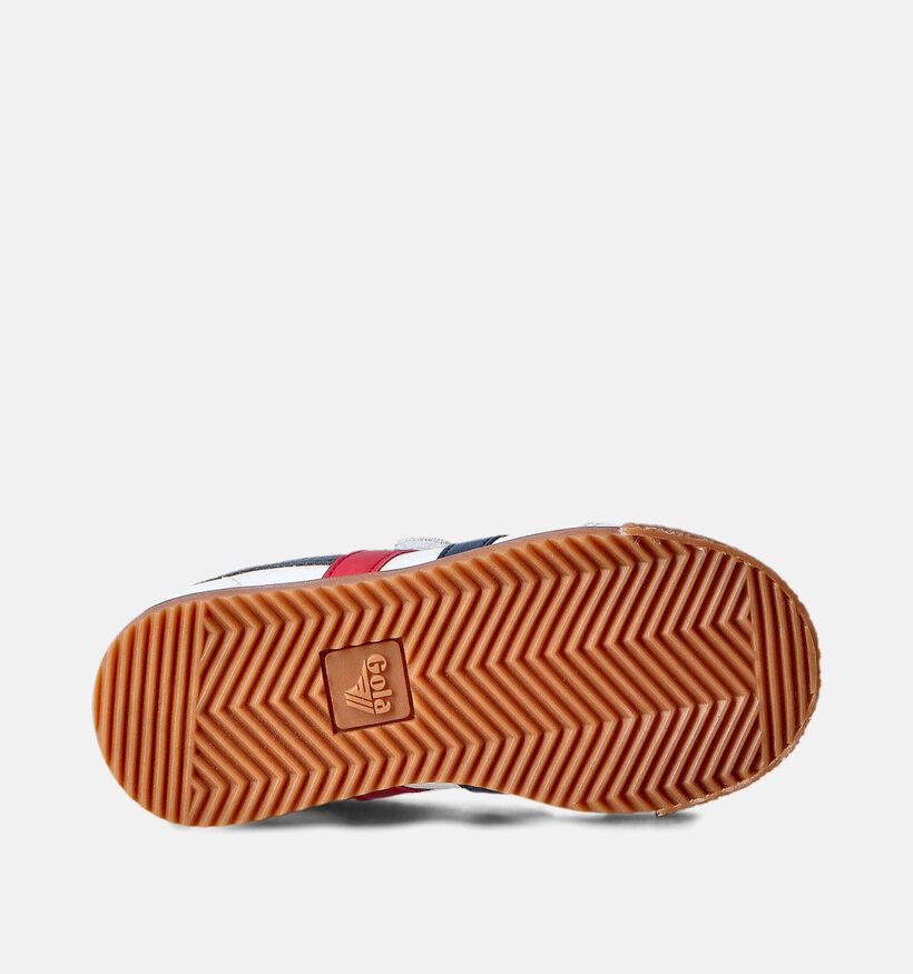 Gola Harrier Leather Witte Velcroschoenen voor meisjes, jongens (362451)