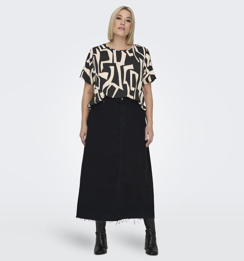 ONLY Carmakoma Vica T-shirt en Noir pour femmes (353244)