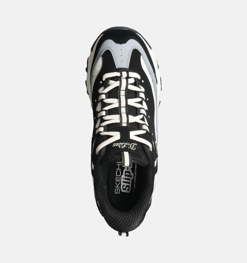 Skechers D'Lites Baskets en Noir/Blanc pour femmes (359723)