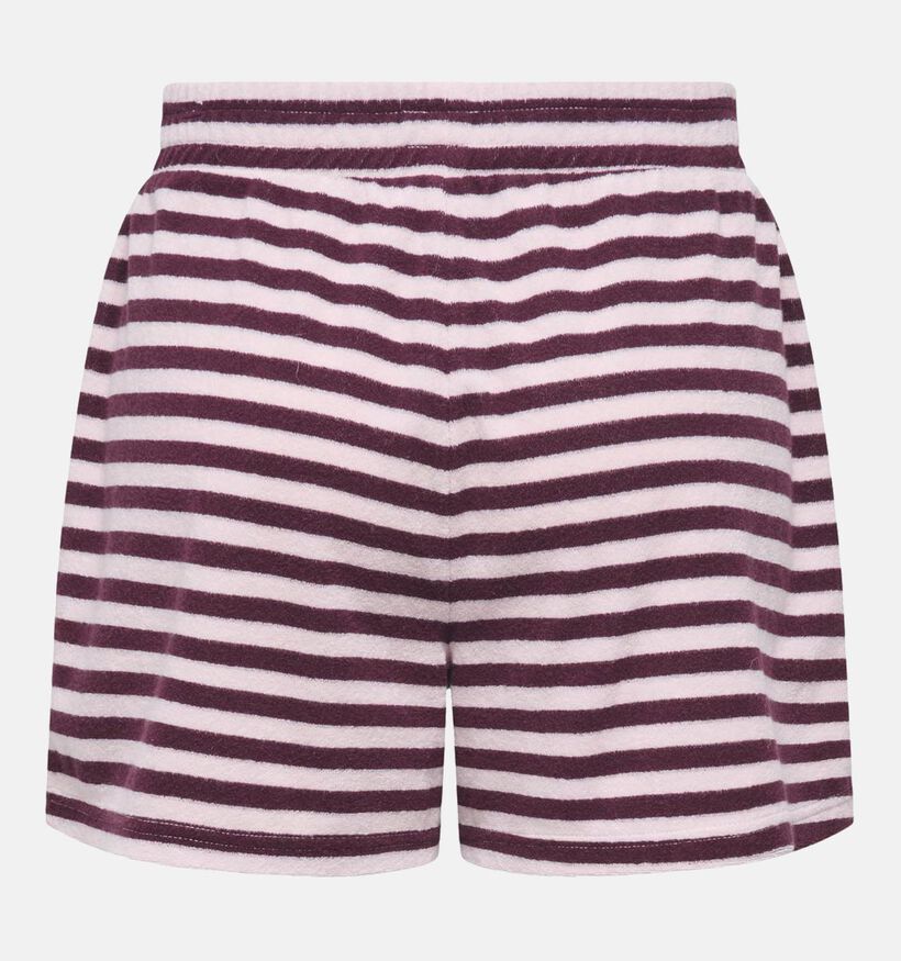 JDY Terry Pocket Short en Rose/Bordeaux pour femmes (374850)