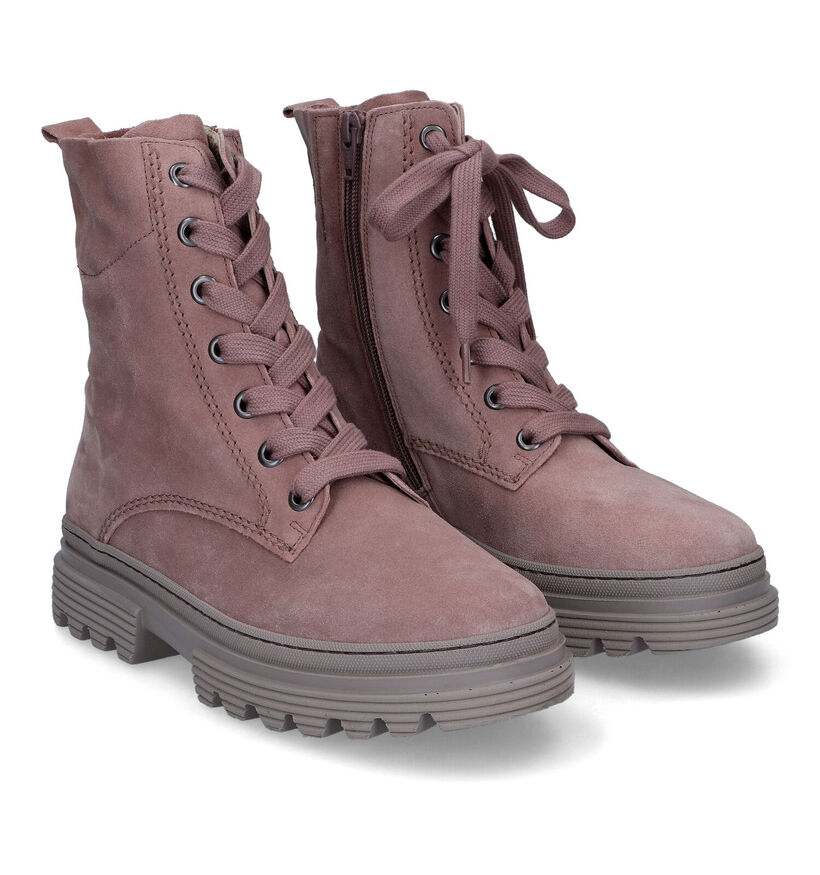 Gabor OptiFit Bottines en Rose en daim (316914)