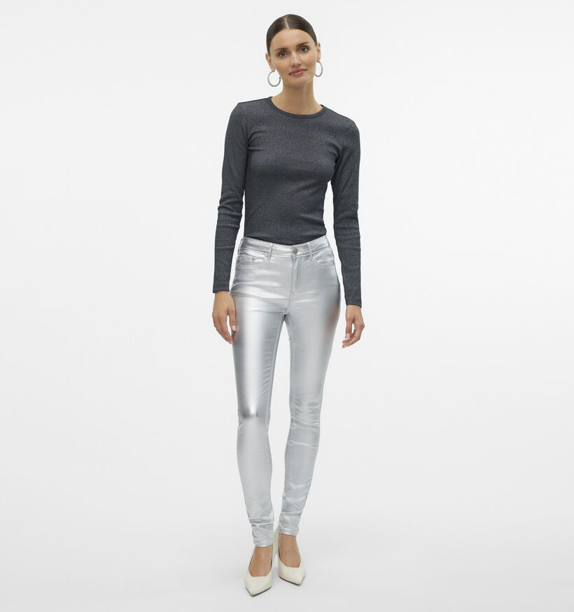 Vero Moda Chloe Zwart T-shirt met lange mouwen voor dames (349046)