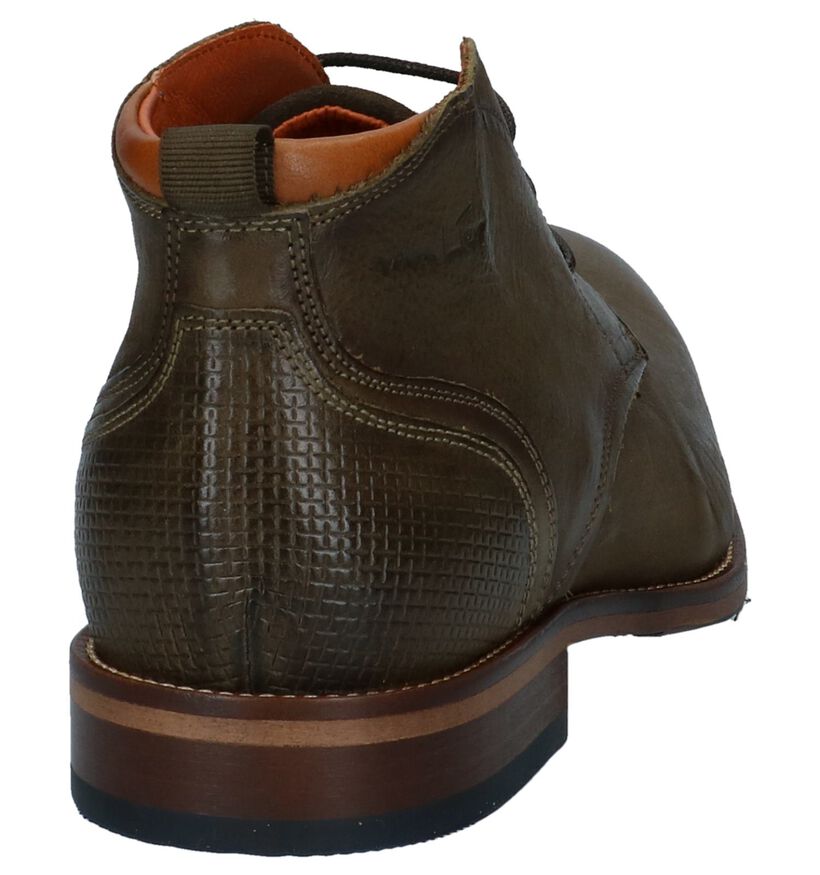 Groene Bottines Van Lier in leer (233723)