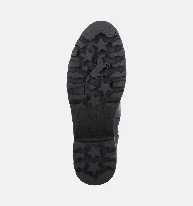 Mustang Zwarte Boots met Veter en Rits voor dames (378905)