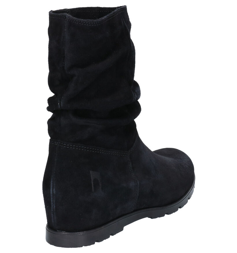 Agora Bottes courtes en Noir en daim (259831)