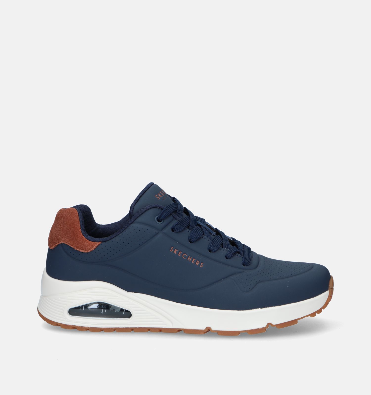 Skechers Uno Suited On Air Blauwe Sneakers Heren Sneakers Online op TORFS.BE